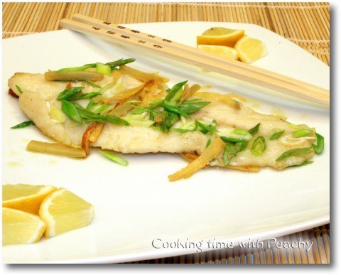 Fish Fillet with Ginger and Green Onions recipe
