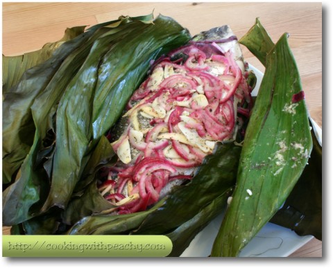 Grilled Fish in Banana Leaves recipe
